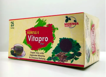Moringa Vitapro Tea - 25 Teabag Box - support overall health, well-being, physical & mental performance
