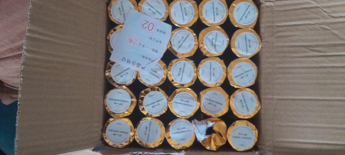 10 ROULEAUX PAPIERS THERMIQUE