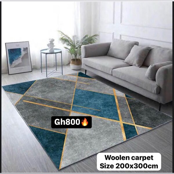 Beautiful and soft woolen carpet for the house