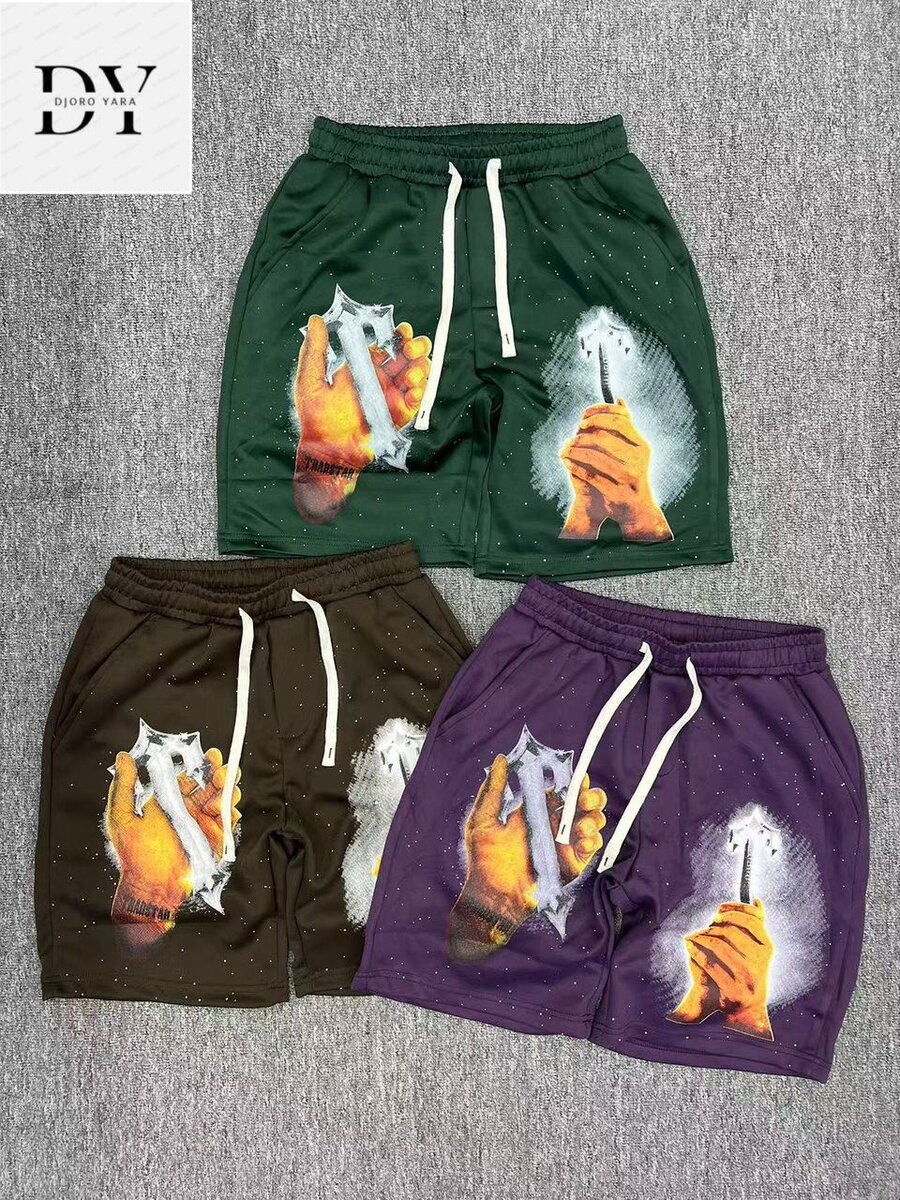 Shorts en coton imprimés