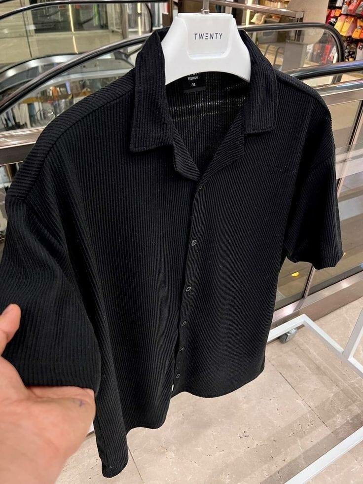 Chemise Noire Homme Élégante