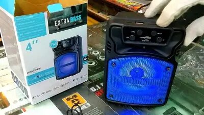 Speaker GTS-1396 Wireless Portable 4 inch Speaker Extra Bass Fashion Style, TWS, FM, BT, USB, TF