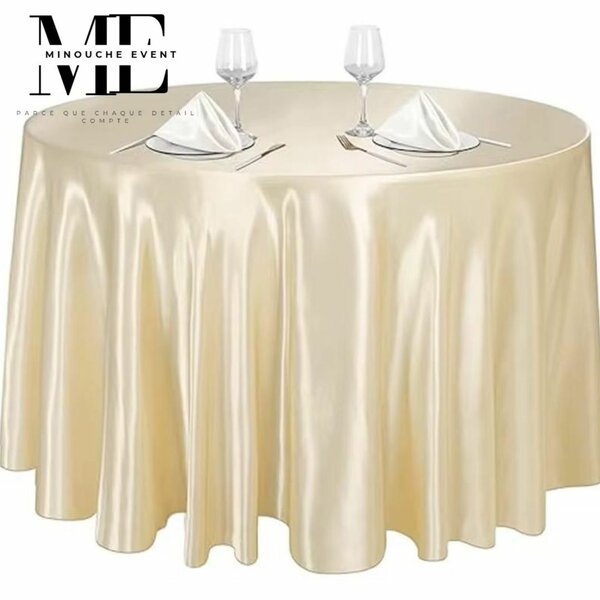 Nappe Ronde Satinée Élégante