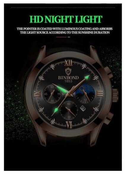 Montre Homme Lumineuse Binbond