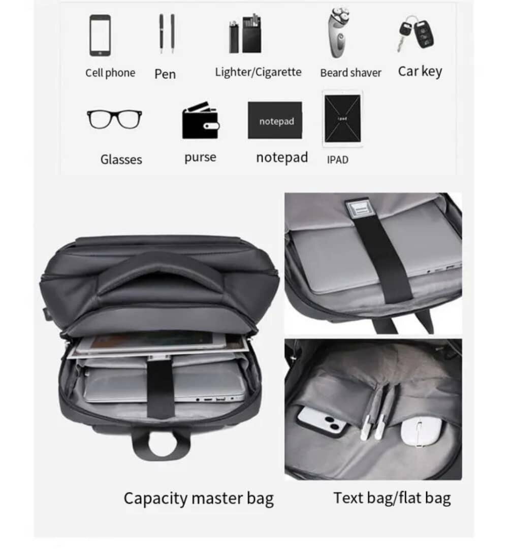 Sac à dos antivol USB