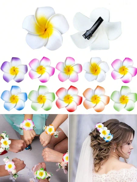Fleurs Plumeria Barrette