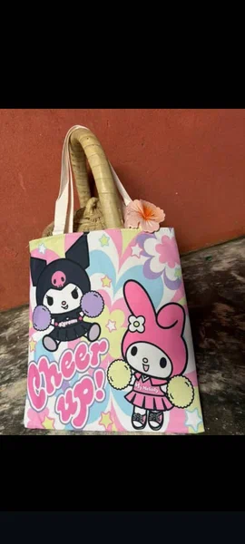 Sac cabas avec imprimé mignon