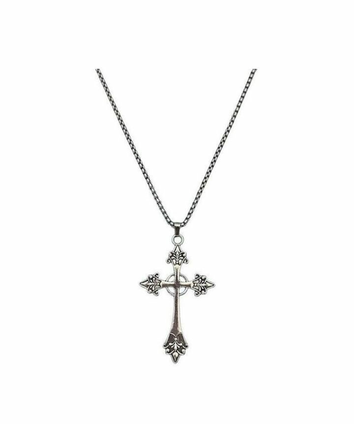 Collier Croix Gothique Argent
