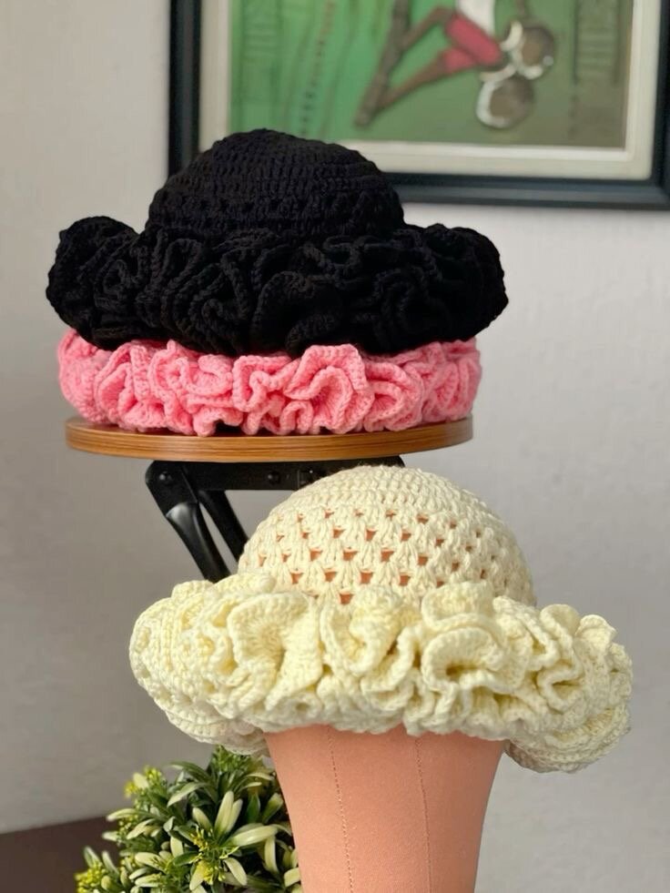 Chapeau en crochet élégant