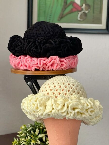 Chapeau en crochet élégant
