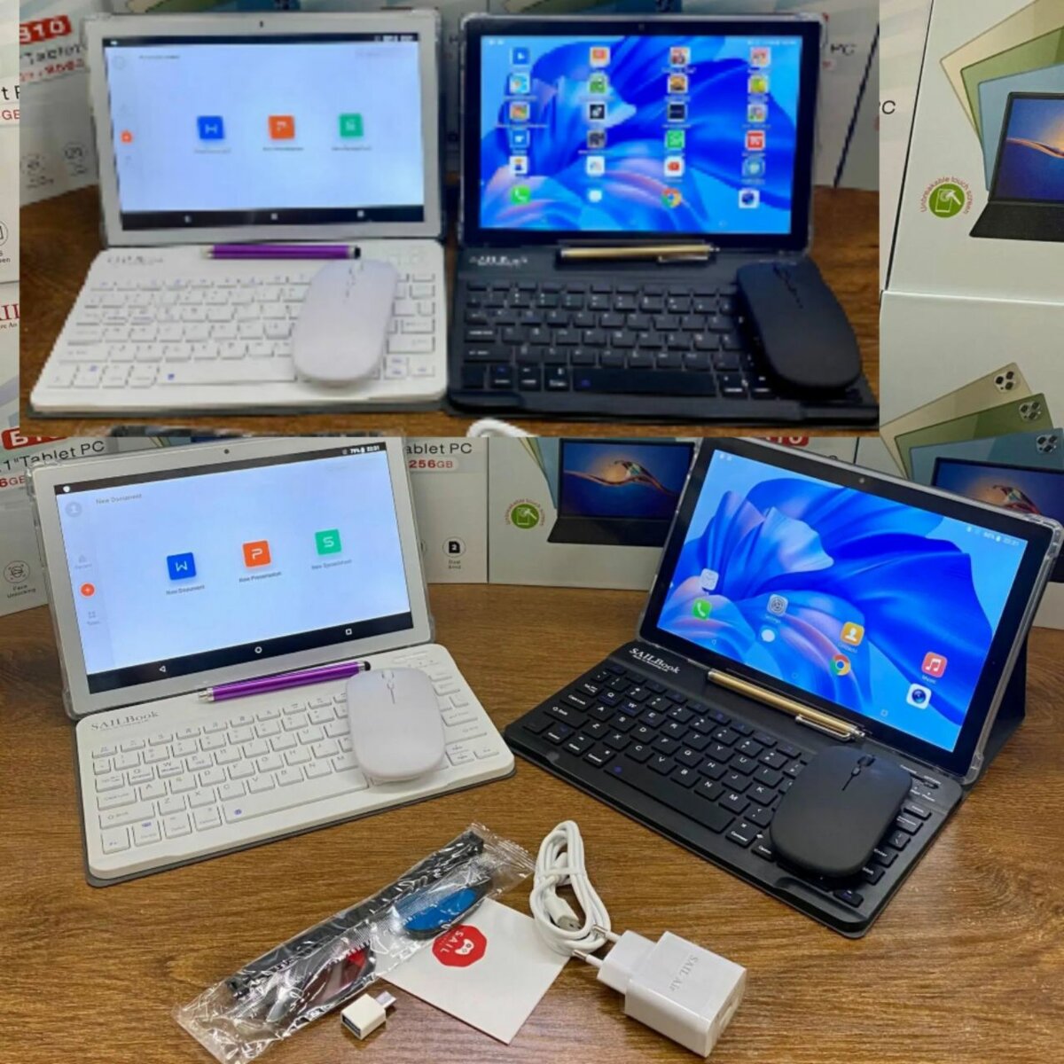 Tablet Smartphone 10.1" PC with Wireless keyboard and mouse