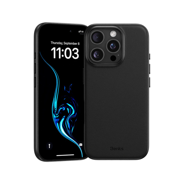 Coque cuir iPhon 16 pro max