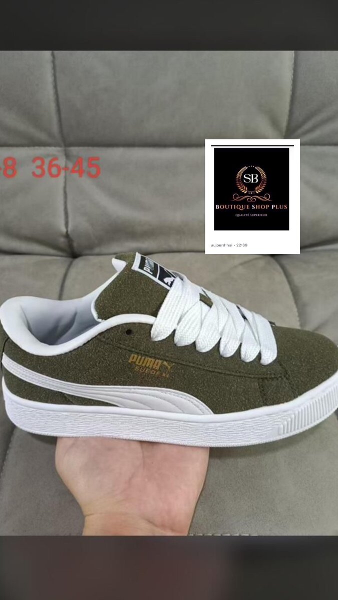 BASKET puma Suède xl authentique avec sa boîte