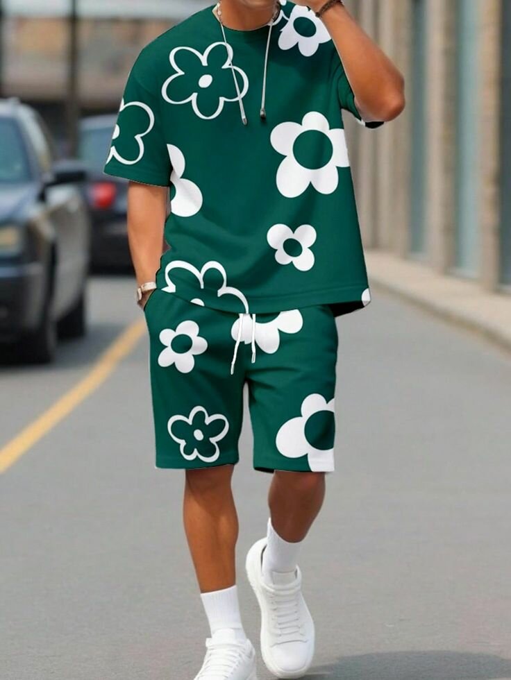 Costume d'été imprimé floral