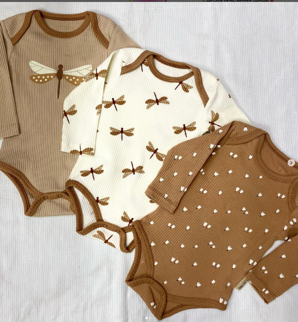 боди коричневое детское