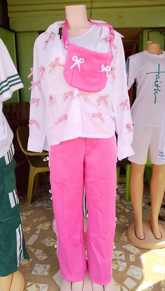 Sac banane rose flamingo