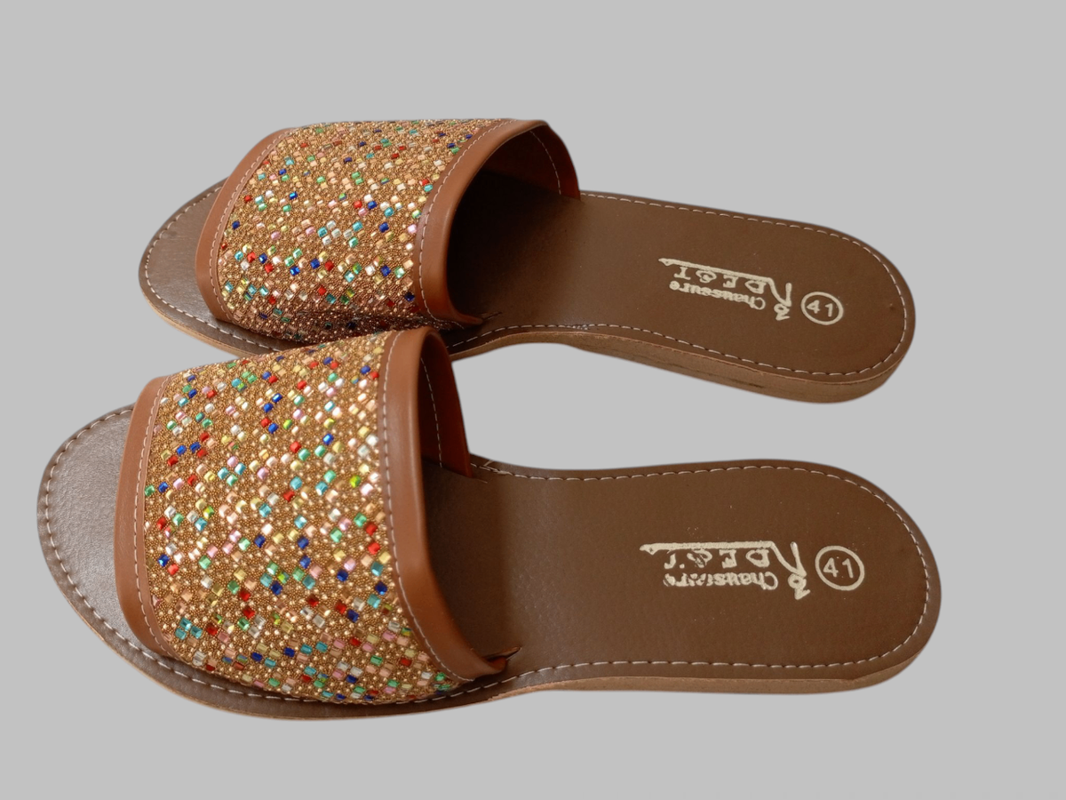 Sandales strass femme élégantes