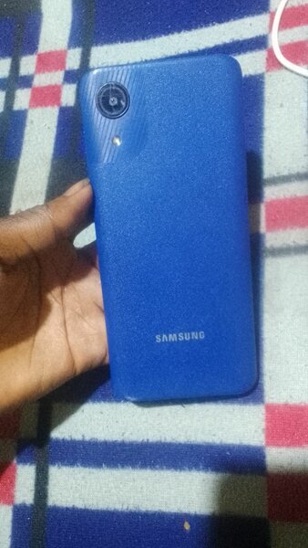 Téléphone Samsung bleu