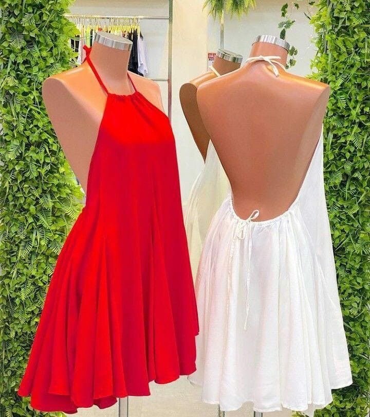 Robe dos nu tendance féminine