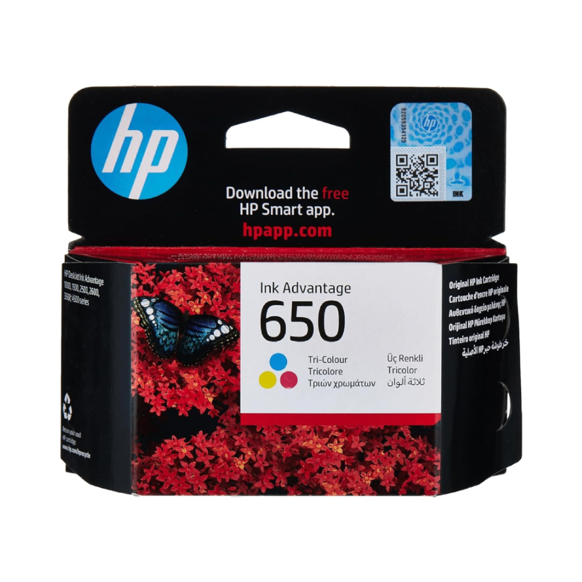 HP INK CARTRIDGE 650 BLACK/COLOR