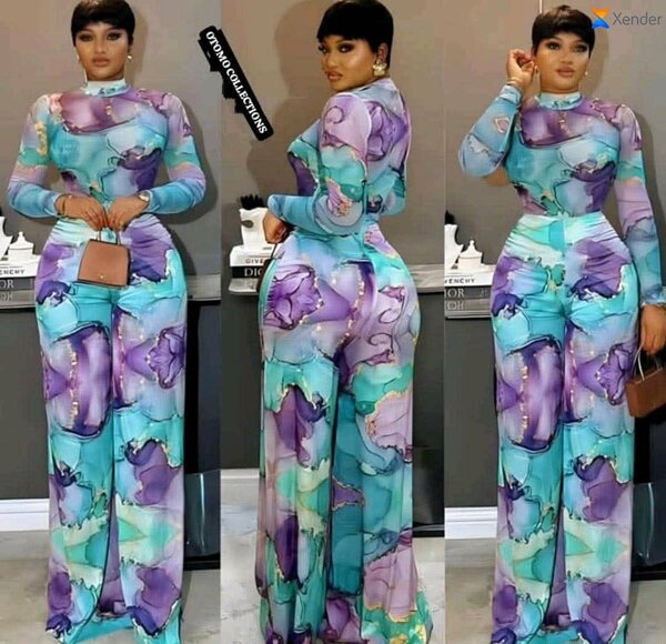 Combi-pantalon imprimé vibrant