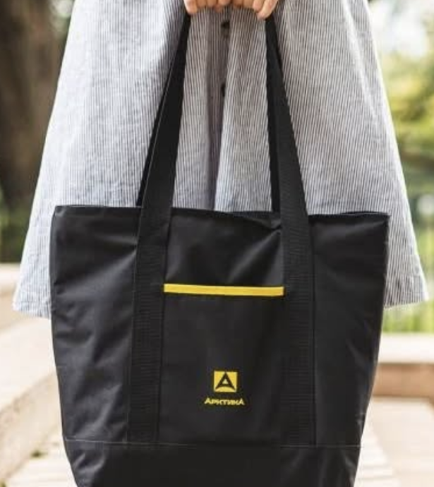 Термосумка-шоппер, "Арктика", 17,5л, чёрная