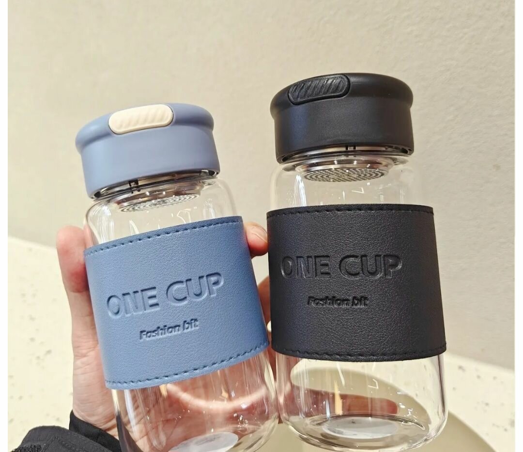 Tea separation / glass potable cap