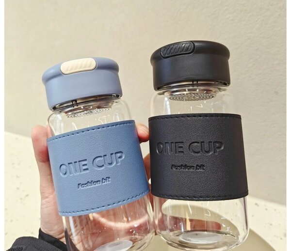 Tea separation / glass potable cap