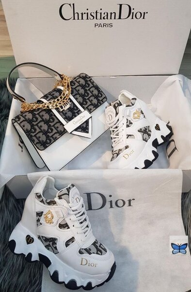 Ensemble sac et sneakers luxe