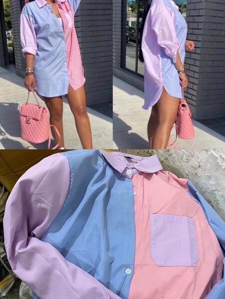 Chemise Oversize Bicolore