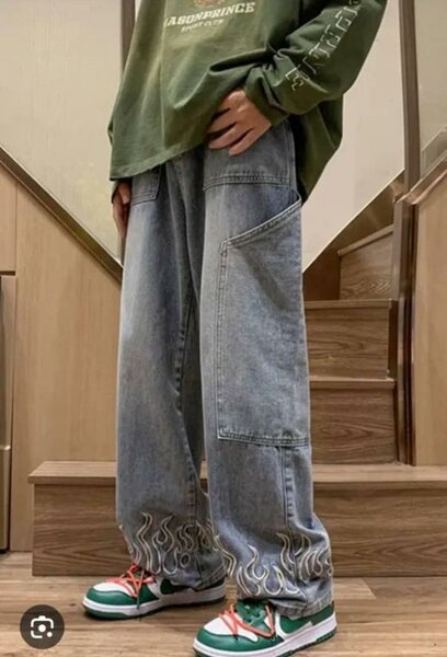 Jeans larges décontractés