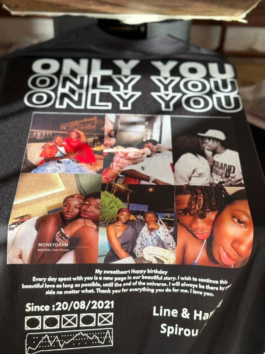 T-shirts Couple Romantique