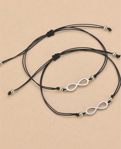 Bracelet Infini Noir