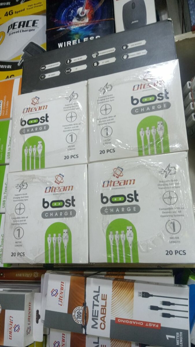 Original Oteam brand all cable android، c type ,iPhone.