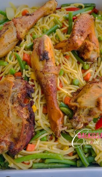 Spaghetti épicé au poulet