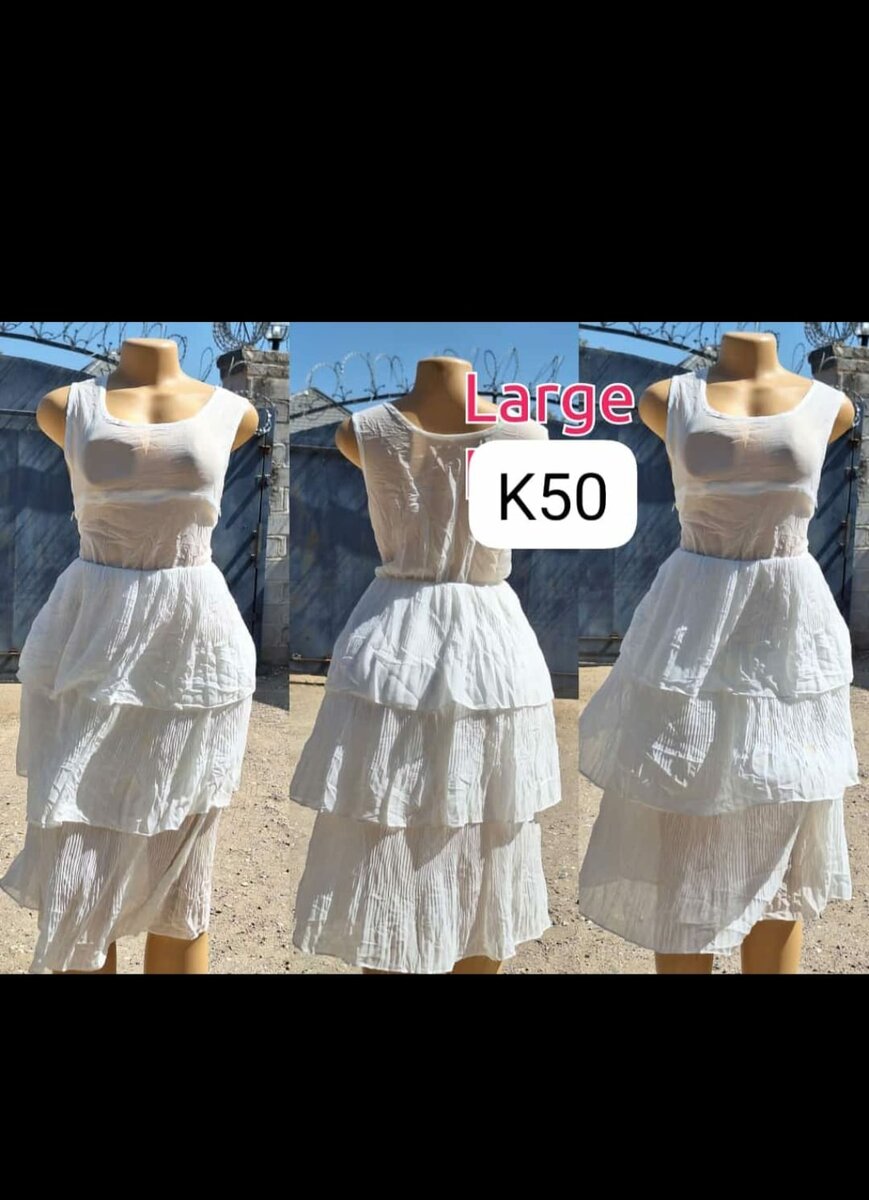 Beautiful and high quality women's dress white