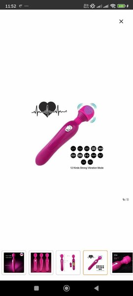 Vibromasseur puissant 12 modes