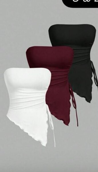 Top bustier asymétrique élégant