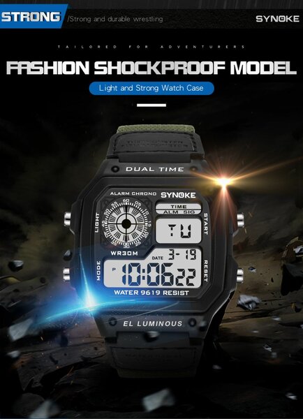 Montre digitale Synoke
