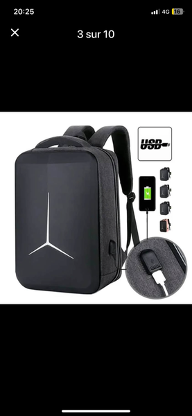 Sac à dos antivol USB moderne