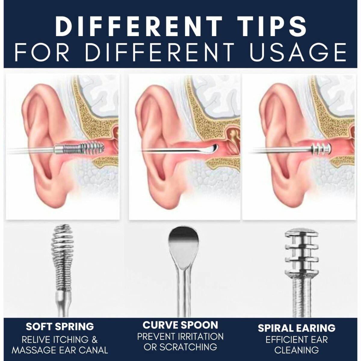 6Pcs Ear Wax Cleansing Tool Set | Ear Wax Removal Kit