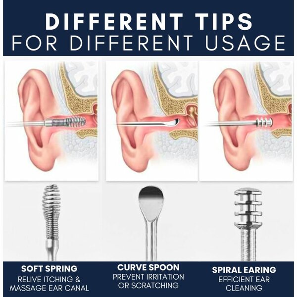 6Pcs Ear Wax Cleansing Tool Set | Ear Wax Removal Kit