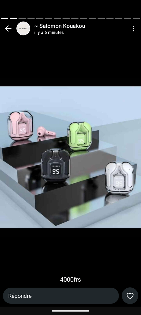 Écouteurs sans fil LED