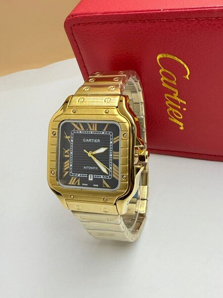Montre en or automatique élégante