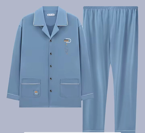 Pyjama homme élégant bleu