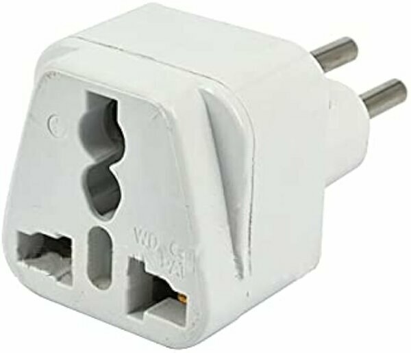 Adaptateur prise universel blanc