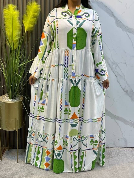 Robe Marocain à motifs colorés