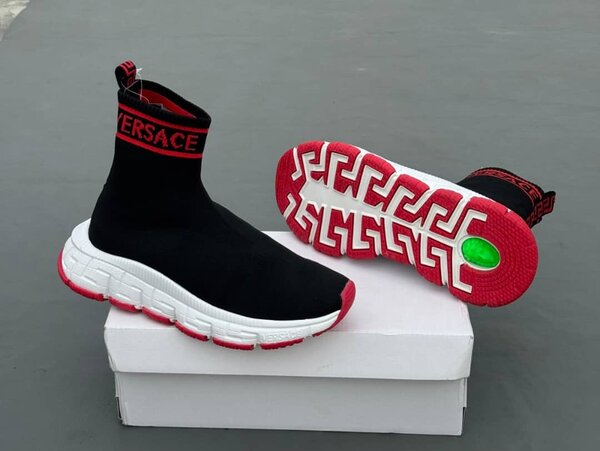 Baskets Chaussettes Noires Versace