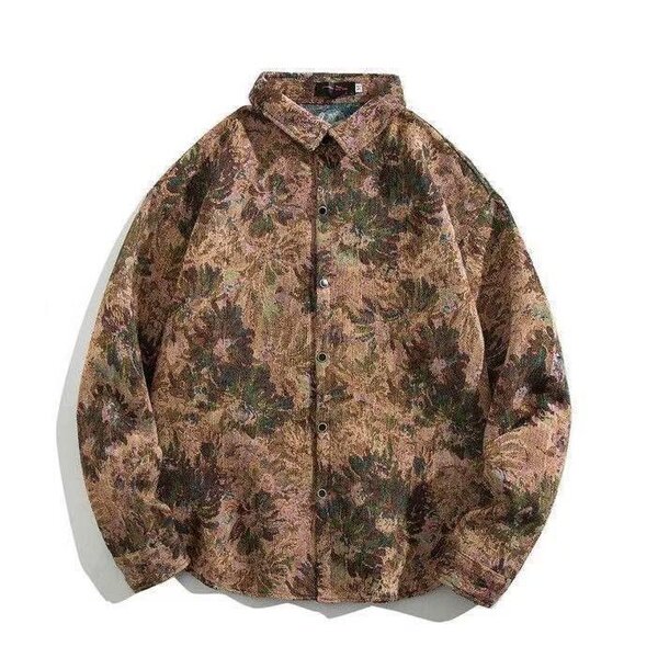 Chemise imprimée homme décontractée