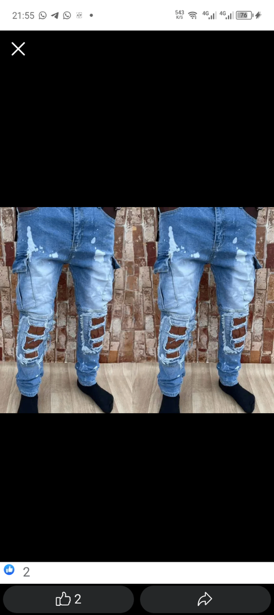 Jeans déchirés pour hommes